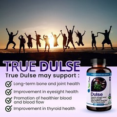 TrueMed Dulse Support Strong Bones Thyroid Health Blood Flow 650 mg 90 Capsules