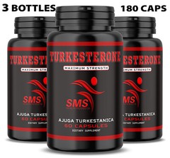 TURKESTERONE 1200mg AKA Ajuga Turkestanica Standardized to 10% 180 Caps By SMS