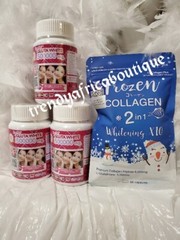3 Bottles White Glutta Supreme + one pack frozen collagen x10