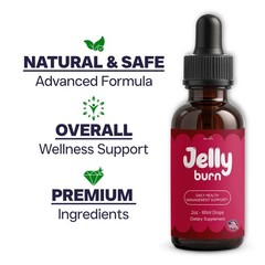 (6 Pack) Jelly Burn Advanced Weight Management Drops, JellyBurn Drops