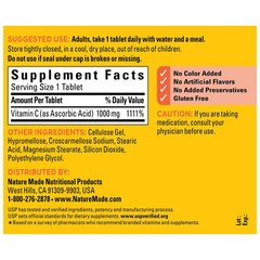 Nature Made Extra Strength Vitamin C 1000 Mg, Dietary Supplement for Immune Supp