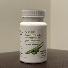 AloeCure, Advanced Formula Pure Aloe Vera Extract, 30 Capsules, EXP 12/2027