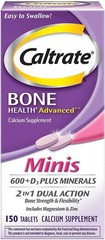 Caltrate Calcium and Vitamin D3 Plus Minerals Minis, 150 Tablets Fresh
