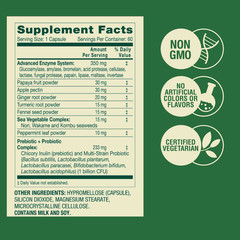 Spring Valley Advanced Digestive Enzymes + Probiotics Prebiotics 60 Caps