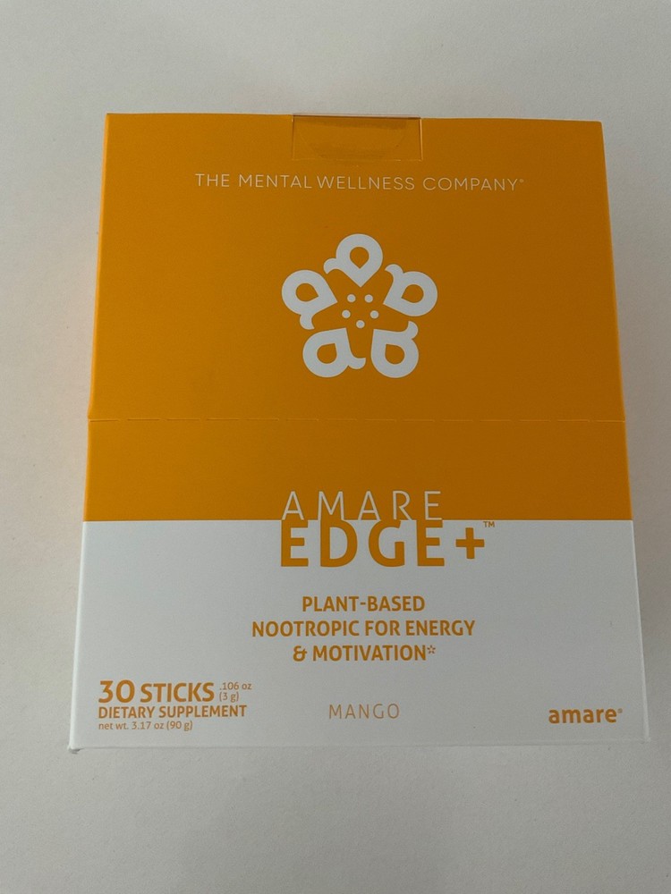 Amare Global Edge+ MANGO, 30 Sticks/Servings – Exp 09/2026. Free Shipping!