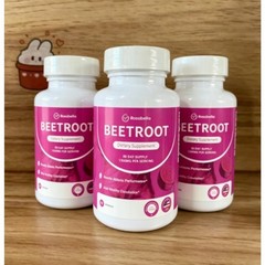 3 Pack Rosabella Organic Beetroot 1300mg 60 Veggie Capsules Dietary Supplement