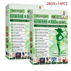 Premium (7pcs) Advanced Nano Microneedle Patch Moringa Berberine x NAD+10-in-1,1