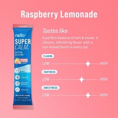 2Pk nello SUPERCALM Drink Mix Ashwagandha Magnesium Raspberry Lemonade 40 Pkts