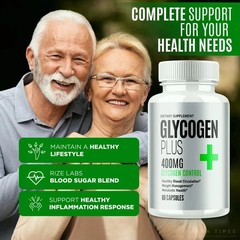 Glycogen Plus Advanced Blood Support Capsules 60ct, Pack of 3.