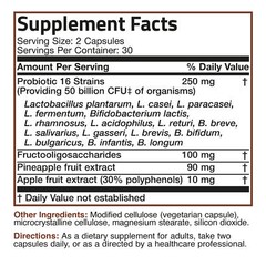 Probiotic 50 Billion CFU Plus Prebiotic Digestive Immune, 60 Vegetarian Capsules