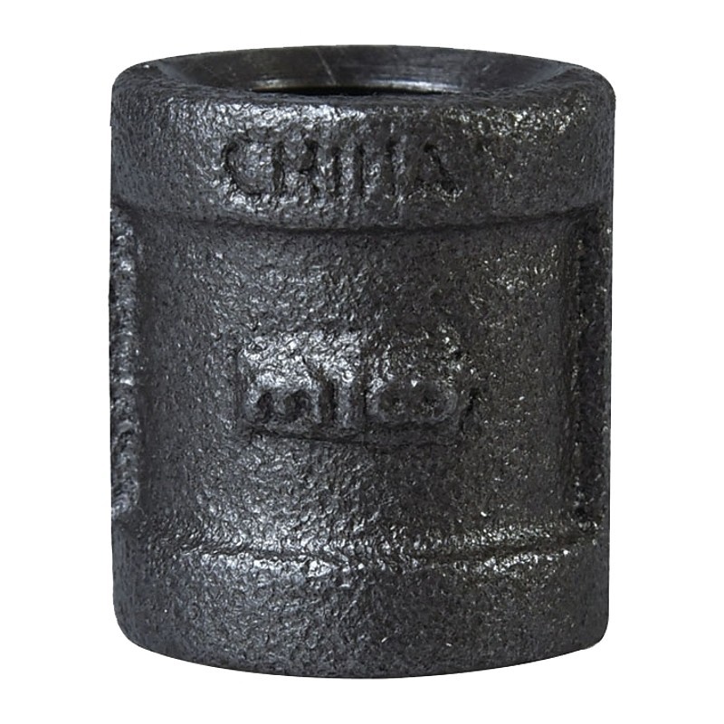 ProSource 3/8B Pipe Coupling, 3/8 in, FIP, Steel, SCH 40 Schedule, 300 psi Press