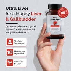 2PACk-UpWellness Ultra Liver Supplement for Liver Health and Gallbladder Support