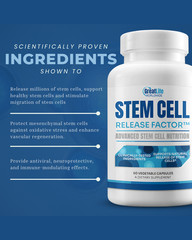 Stem Cell Release Factor 60 Capsules – Advanced Anti-Aging Supplement