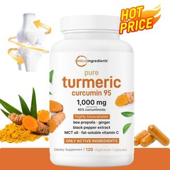 with Curcumin Black Pepper 120 Capsules – Supports Bone and Joint Health