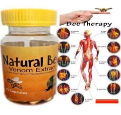 Natural Bee Anti Inflamatory Pain Pure Bee Venom Extract 60 Caps Miracle Bee