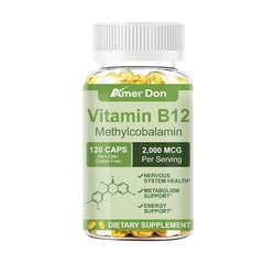 Vitamin B12 (Methylcobalamin) 2000mcg, 120 Capsules – Vegetarian Caps