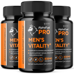 (3 Pack) AlphaFuel Pro Male Support Formula Supplement Alpha Fuel Pro 180 Caps