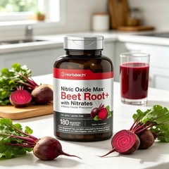 Nitric Oxide Beet with Capsules Root Nitrates – 180 Count by Horbaach