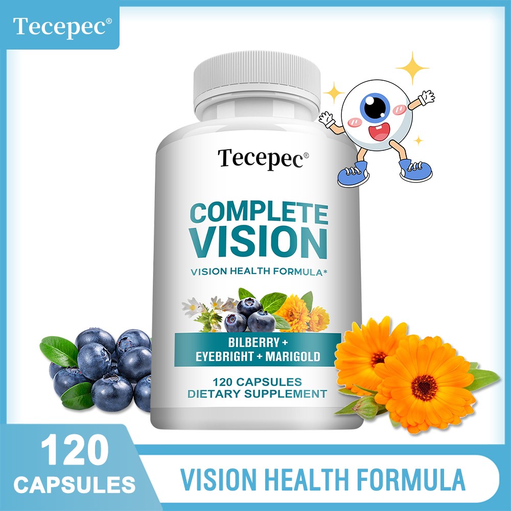 Complete Vision Improves Blood Circulation Bilberry+Eyebright+Marigold 120 Caps