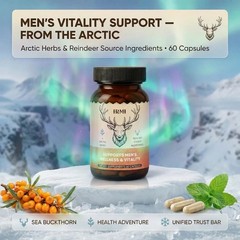 Men’S Vitality Supplement – Arctic Herb & Reindeer Organs Supplement, Daily Supp