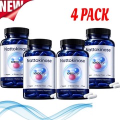 Nattokinase 10800 Supplement FU Per Serving 60 Capsules Expiry 2026 4 Pack