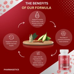 Bottles 2 Vital BP Blood Support Supplement VitalBP for Blood Flow