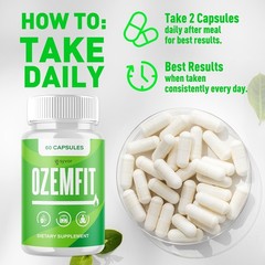 (3 Pack) Ozemfit Advanced Energy & Fitness Support Formula Ozem Fit 180 Capsules