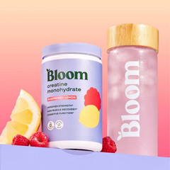 BLOOM NUTRITION Creatine Monohydrate Supplement Vegan- Raspberry Lemon – 9oz/40S