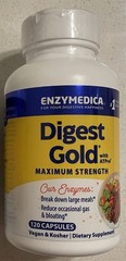 Enzymedica Digest Gold Maximum Strength – 120 Capsules – Expires 02/2028