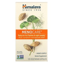 Himalaya MenoCare 120 Vegetarian Capsules Dairy-Free, Gluten-Free, GMP Quality