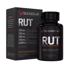 BUCKED UP RUT TESTOSTERONE BOOSTER 90Caps 30Serv Hormone Balance Mood, FS!