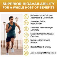 Vitamin K2 D3 Vitamin Supplement with Calcium , Boost Immunity & Heart Health