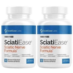 3 Pack SciatiEase Labs Sciatic Nerve Formula 120 Caps