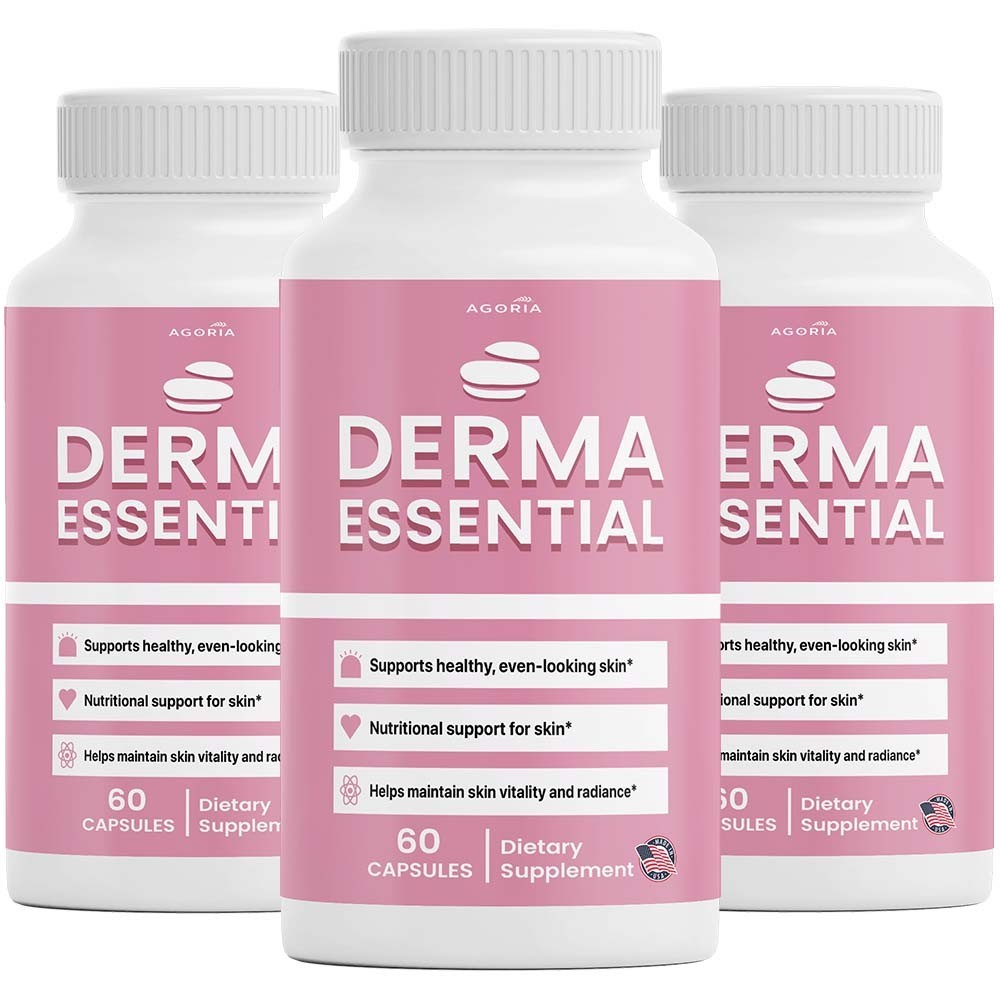 ( 3 Pack ) Derma Essential Capsules Premium Derma Essential for Skin Clarity