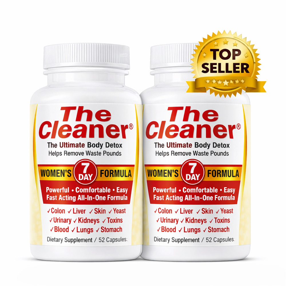 2 Pack The Cleaner 7 Day Detox Cleanse Women 52 Caps Colon Liver Support Fast