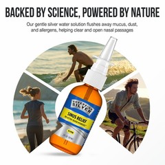 Colloidal Silver Nasal Spray for Sinus Relief and Immune Support, 2 fl oz