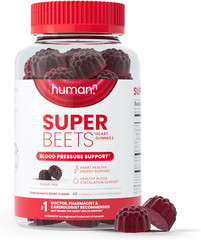 Superbeets Heart Gummies – Beet Gummy with Energy Support, Grape Seed Extract &