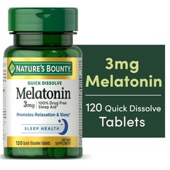 Nature’s Bounty Melatonin 3mg (120 tablets) exp 10/2027 – LOWEST PRICE