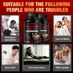 Testosterone Stamina & Energy Booster, Male Enhancement supplements 120 Capsules