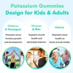softbear Potassium Citrate Gummies High Potency Potassium Citrate 1000mg Supp…