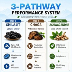 Santegra Shilajit Gummies 1400mg w/ Chaga & Ashwagandha 60 Energy