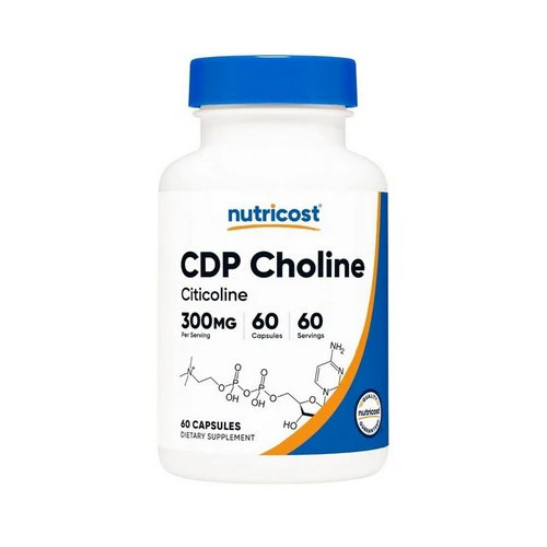 Cdp Choline Citicoline 60 Count 300 Mg by Nutricost