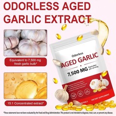 1 PACK AcentiaLabs Aged Garlic Extract, 300 Softgels, 7500mg | Heart & Immune