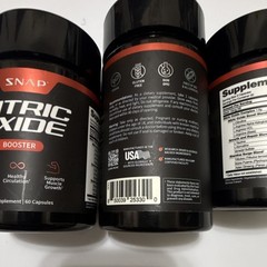 SNAP Nitric Oxide Booster 3 Pack Bundle 60 Capsules Each New Sealed Support