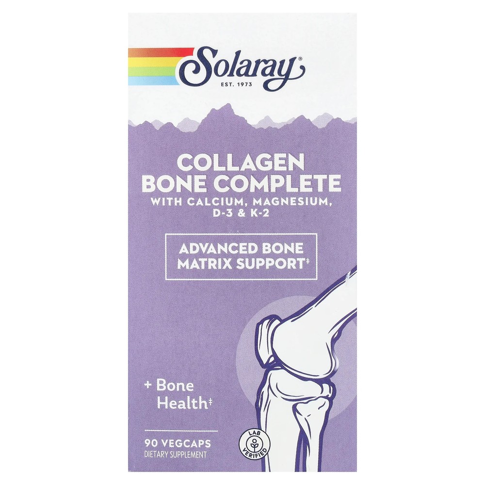 2 X Solaray, Collagen Bone Complete, 90 VegCaps