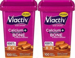 Viactiv Calcium Plus D Chews CARAMEL 100ct ( 2 pack ) ^