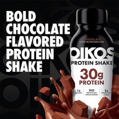 Oikos Protein Shake, Shelf Stable, Chocolate, 30g Protein, 12 fl oz