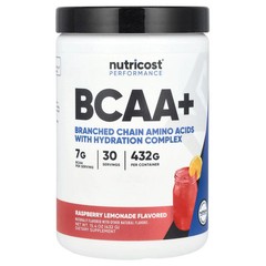 2 X Nutricost, Performance, BCAA+, Raspberry Lemonade, 15.4 oz (432 g)