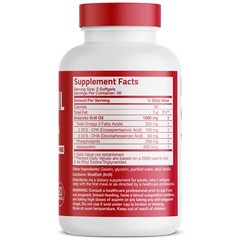 Antarctic Krill Oil 1000mg with Omega-3s EPA, DHA and Astaxanthin