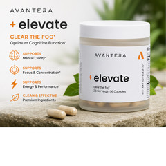 Avantera Elevate Premium Nootropic Memory & Focus Support Energy 56 Capsules